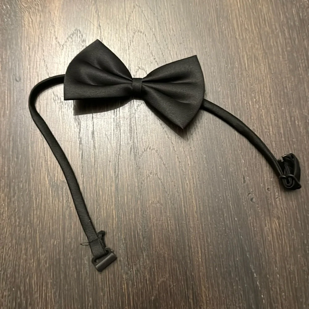 Kids black bow tie